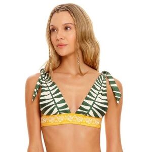 NWT Agua Bendita Laurie Sustainable Bikini Top, Size Small